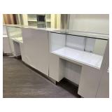 Two Lighted Display Cases