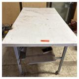 Rolling Table 60ï¿½ long by 30ï¿½ wide by 35ï¿½  tall