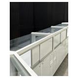 3 Lighted Display Cases each 58ï¿½L x 19ï¿½W x 41ï¿½ H