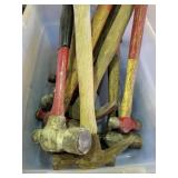 A box full of hammers