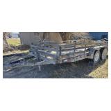 2004 Bison 19ï¿½ Trailer 16ï¿½ Deck 3500 pound axles