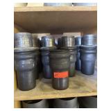 13  Pairs of 4ï¿½ Ring lock hose ends, & one female