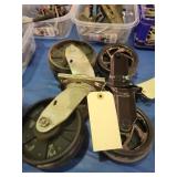 6" Swivel wheels No brake Lot of four