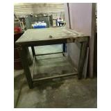 Metal Work Table 48" x 43" x 3