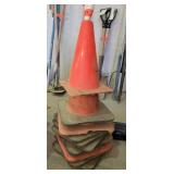 10 Large Safety Cones