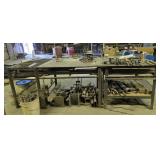Metal Work Table w/ Scrap Metal 9