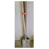 3 Flat Shovels & 1 Round Shovel