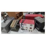 Old Calculator, Electric Fence Box, Timeclock and