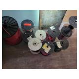 Partial Spools of Wire.
