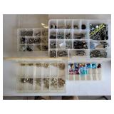 4 Box Trays of miscellaneous hardware. Retaining