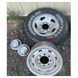 245/75R16 Wheel and Rim, 2 Dodge Center Caps