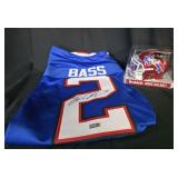 Tyler Bass Jersey & Mini Helmet Autographed TSE