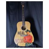 Neal McCoy Signed Guitar love ya 7-3-10