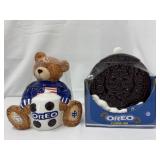 2 Houston Harvest OREO Cookie Jars, Still Sealed