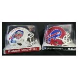 Signed Mini Helmets, Spencer Brown COA TSE,