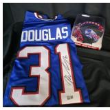 Rasul Douglas Jersey & Mini Helmet Autographed