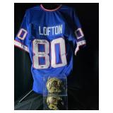 James Lofton Jersey & Mini Helmets Autographed