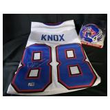 Dawson Knox Jersey & Mini Helmet Autographed TSE