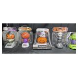 Halloween Solar Bobble Heads Lot of 5