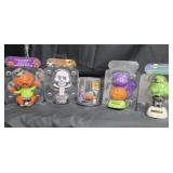 Halloween Solar Bobble Heads Lot of 5