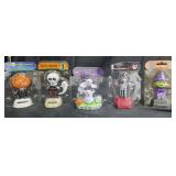 Halloween Solar Bobble Heads Lot of 5