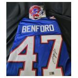 Christian Benford Jersey & Mini Helmet