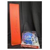 Rousseau Goal Post & Dewayne Carter Mini Helmet