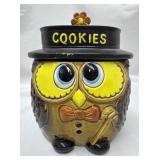 Owl Cookie Jar, Ceramic