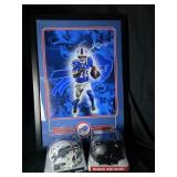 Khalil Shakir Autographed Poster & Mini Helmets