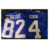 Beebe & Cook Signed Jerseys Cook-TSE Certificate