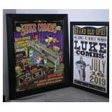 Luke Combs Posters Framed-Grand Ole Opry & Orange