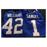 Williams & Samuel Autographed Jerseys TSE &