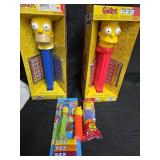 Simpsons Pez 2 Tall Ones One Carded one open