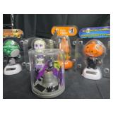Halloween Solar Bobble Heads Lot of 5