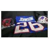 Ty Johnson Jersey & Mini Helmets TSE Certified