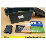 Blazer, S&W, Remington, Etc. 9MM, .22LR Ammo. Appr