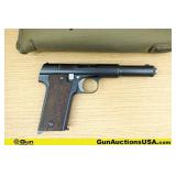 ASTRA 1921 9MM Pistol. Very Good. 6" Barrel. Shiny