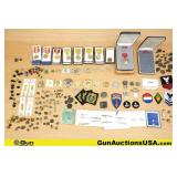 Militaria COLLECTOR"S Military Pins. Very Good. WW