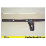 La Flair Belt/Holster. Very Good. One Leather Gun