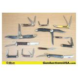 Kabar, Schrade, etc. Knives . Good Condition. 12 A