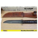 KA-BAR U.S. M C Fighting Knife . Very Good. .