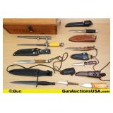 Browning, Helle, Buck, Etc. Knives, Crate. Good Co