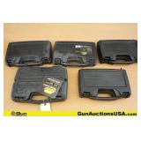 Plano Pistol Cases. Very Good. . Five Padded Hard