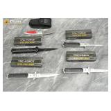 Five folding pocket knives from Buck and Tac-Force