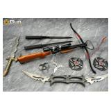 LOCAL PICK UP ONLY. Assorted novelty weapons. Good
