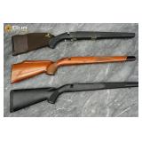 Collection of three various rifle stocks. Very Goo