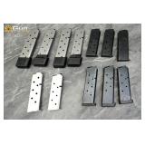 Assorted 1911 .45 ACP single-stack pistol magazine