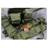 Five Remploy 7.62X51 ammo bandoliers, Approx. 375