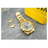 Invicta automatic wristwatch with yellow case. Fai