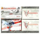 Hornady, Winchester, Nosler .243 Win ammo. Approx